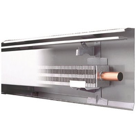 Slant/Fin Fine/Line 30.6 ft. Hydronic Baseboard Heater with Fully Assembled Element and Enclosure in Nu White