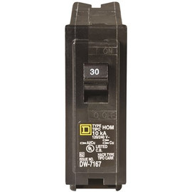 Square D Homeline 30 Amp Single-Pole Circuit Breaker(HOM130CP) Square D Homeline 30 Amp Single-Pole Circuit Breaker(HOM130CP)