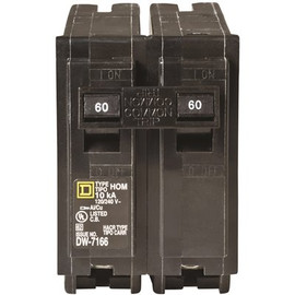 Square D Homeline 60 Amp 2-Pole Circuit Breaker(HOM260CP) Square D Homeline 60 Amp 2-Pole Circuit Breaker(HOM260CP)