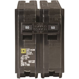 Square D Homeline 50 Amp 2-Pole Circuit Breaker(HOM250CP) Square D Homeline 50 Amp 2-Pole Circuit Breaker(HOM250CP)