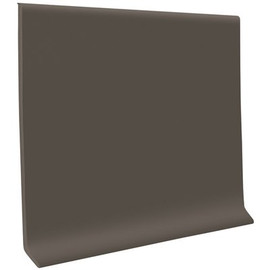 ROPPE 700 Series Charcoal 4 in. x 1/8 in. x 48 in. Thermoplastic Rubber Wall Cove Base (30-Piece)