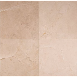 MSI Crema Marfil 18 in. x 18 in. Polished Marble Floor and Wall Tile (9 sq. ft./Case)