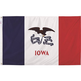 Valley Forge Flag 3 ft. x 5 ft. Nylon Iowa State Flag
