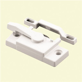 Prime-Line White Powder Coat Diecast Construction Used on Single and Double Hung Windows Sash Lock