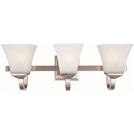 Design House Torino 3-Light Satin Nickel Vanity Light