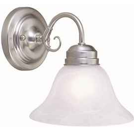 Design House Millbridge 1-Light Satin Nickel Wall Mount Sconce