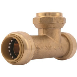 SharkBite 3/4 in. Push-to-Connect x Push-to-Connect x FIP Brass Expansion Tank Tee Fitting