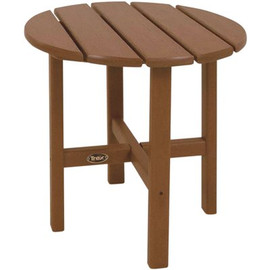 Trex Outdoor Furniture Cape Cod 18 in. Tree House Round Plastic Outdoor Patio Side Table