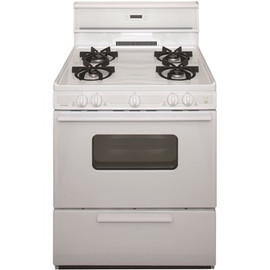 Premier 30 in. 3.91 cu. ft. Gas Range in White