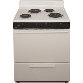 Premier 30 in. 3.91 cu. ft. Electric Range in Biscuit