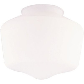 Westinghouse 5 in. Handblown White Schoolhouse Shade with 3-1/4 in. Fitter and 5-3/4 in. Width