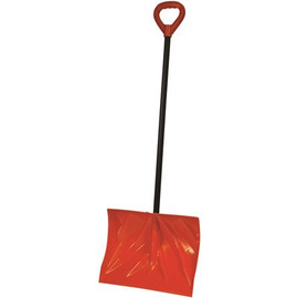 Emsco Bigfoot 18 in. Poly Combination Snow Shovel with Steel Core Handle