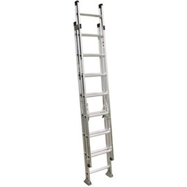 Werner 16 ft. Aluminum D-Rung Extension Ladder with 300 lbs. Load Capacity Type IA Duty Rating