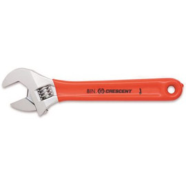 Crescent 8 in. Chrome Cushion Carded Sensormatic Adjustable Wrench