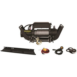 Champion Power Equipment 10,000 lbs. Truck/Jeep Winch Kit with Speed Mount Hitch Adapter