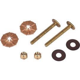 Hercules Johni-Quick 1/4 in. x 2-1/4 in. Brass Toilet Bolts