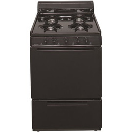 Premier 24 in. 2.97 cu. ft. Battery Spark Ignition Gas Range in Black