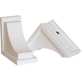 Nantucket White Polyethylene Decorative Corbel (2-Pack)