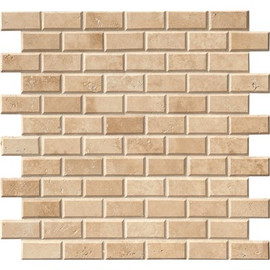 MSI Tuscany Ivory Beveled 11.81 in. x 11.81 in. Honed Travertine Mosaic Tile (9.7 sq. ft./Case)