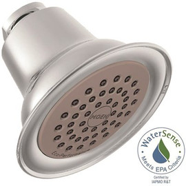 MOEN Easy Clean 1-Spray Patterns with 1.5 GPM 3.5 in. Single Wall Mount Fixed Shower Head in Chrome