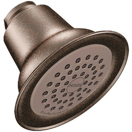 MOEN Easy Clean 1-Spray Patterns with 1.5 GPM 3.5 in. H Single Wall Mount Fixed Shower Head in Oil Rubbed Bronze