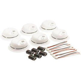 BRK 120-Volt Hardwire Ionization Sensor Smoke Alarm with Battery Backup (6-Pack)