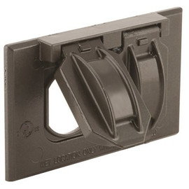 BELL 1-Gang Horizontal Mount Weatherproof Flip Lid Device Cover