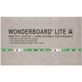 Custom Building Products WonderBoard Lite 1/4 in. x 3 ft. x 5 ft. 5 ft. Backer Board
