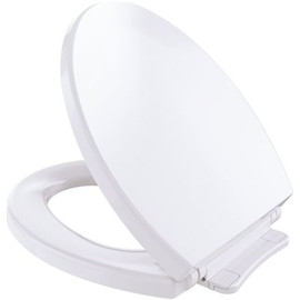 TOTO SoftClose Round Closed Front Toilet Seat in Cotton White