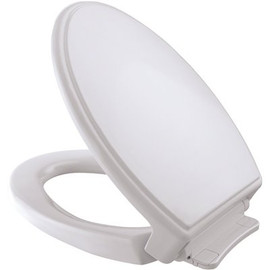 TOTO Traditional SoftClose Elongated Closed Front Toilet Seat in Cotton White