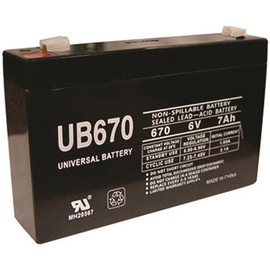 UPG 6-Volt 7 Ah F1 Sealed Lead Acid (SLA) AGM Rechargeable Battery