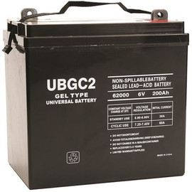 UPG 6-Volt 200 Ah L5 Terminal Sealed Lead Acid (SLA) GEL Rechargeable Battery