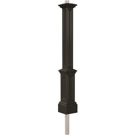 Mayne Signature Black WH Conduit Polyethylene Lamp Post