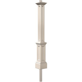 Mayne Signature White WH Conduit Polyethylene Lamp Post