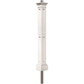 Mayne Liberty White WH Conduit Polyethylene Lamp Post