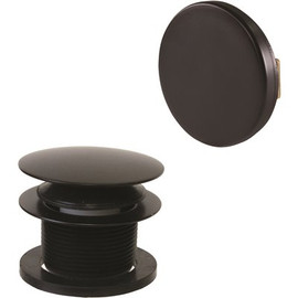 Westbrass 1-1/2 in. NPSM Coarse Thread Mushroom Tip-Toe Bathtub Drain with Illusionary Overflow Faceplate, Oil Rubbed Bronze