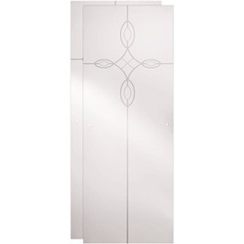 Delta 23-17/32 x 67-3/4 in. x 1/4 in. (6 mm) Frameless Sliding Shower Door Glass Panels in Tranquility (For 44-48 in. Doors)