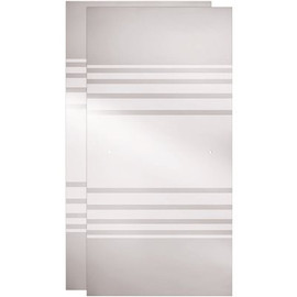 29-1/32 in. x 67-3/4 in. x 1/4 in. (6 mm) Frameless Sliding Shower Door Glass Panels in Transition (For 50-60 in. Doors)