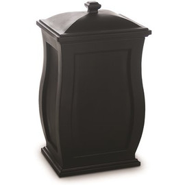 Mayne Mansfield 22 Gal. Polyethylene Black Storage Bin Mayne Mansfield 22 Gal. Polyethylene Black Storage Bin