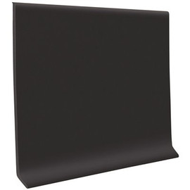 ROPPE Vinyl 4 in. x 0.080 in. x 48 in. Black Vinyl Wall Cove Base (30-Piece)