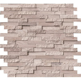 MSI White Quarry 12 in. x 12 in. Textured Marble Floor and Wall Tile (10 sq. ft./Case)