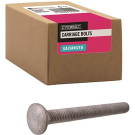 Everbilt 1/2 in.-13 x 5 in. Galvanized Carriage Bolt (25-Pack)