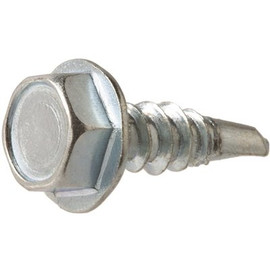 Everbilt #10 x 1 in. Zinc Plated Hex Head Sheet Metal Screw (100-Pack)