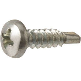 Everbilt #6 x 3/8 in. Zinc Plated Phillips Pan Head Sheet Metal Screw (100-Pack)