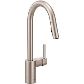 MOEN Align Single-Handle Pull-Down Sprayer Kitchen Faucet with Reflex and Power Clean in Spot Resist Stainless