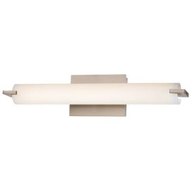 George Kovacs Tube 22-Watt Brushed Nickel Integrated LED Bath Light