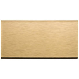 Aspect Long Grain 6 in. x 3 in. Brushed Champagne Metal Decorative Wall Tile (8-Pack)