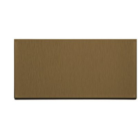 Aspect Short Grain 6 in. x 3 in. Brushed Bronze Metal Decorative Wall Tile (8-Pack)