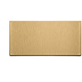 Aspect Short Grain 6 in. x 3 in. Brushed Champagne Metal Decorative Wall Tile (8-Pack)