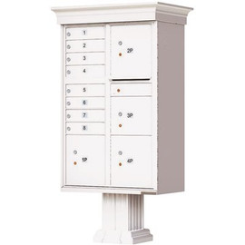 Florence Vital 1570 8-Mailboxes 4-Parcel Lockers 1-Outgoing Pedestal Mount Cluster Box Unit Florence Vital 1570 8-Mailboxes 4-Parcel Lockers 1-Outgoing Pedestal Mount Cluster Box Unit